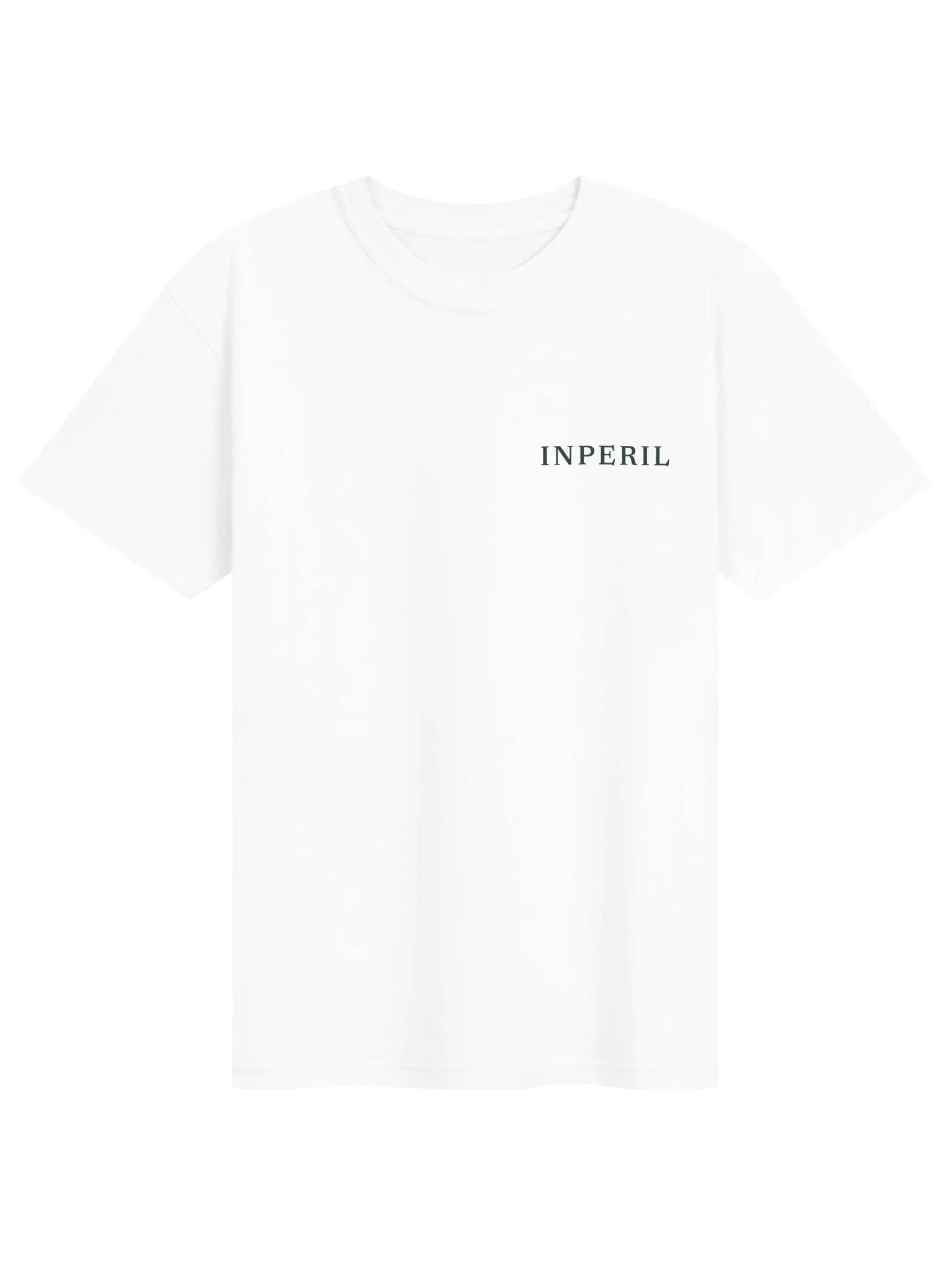 Inperil White/Green Handprint Tee